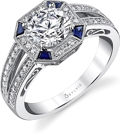 Sapphire engagement ring settings top
