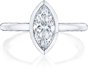 Tacori Bezel Set Marquise Diamond Engagement Ring