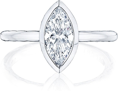 Tacori Bezel Set Marquise Diamond Engagement Ring