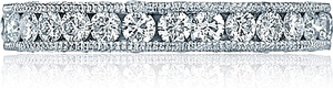 Big brilliant round diamonds set in milligrian detailed platinum pa...