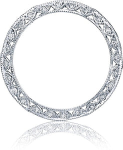 Tacori Criss-Cross Channel-Set & Pave Diamond Eternity Band