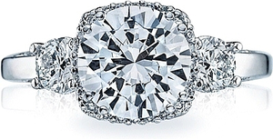 Tacori Engagement Ring w/ Pave-Set Diamonds