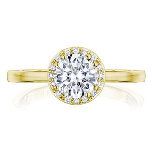 Tacori 14k Gold Halo Diamond Engagement Ring