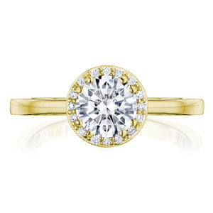 This diamond engagement ring features round brilliant cut diamonds ...