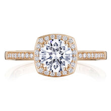 Tacori 14k Gold Pave Halo Diamond Engagement Ring