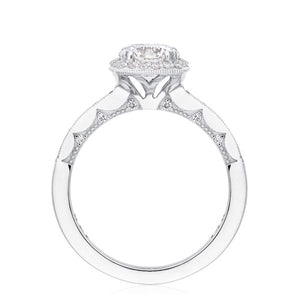 Tacori 14k Gold Pave Halo Diamond Engagement Ring