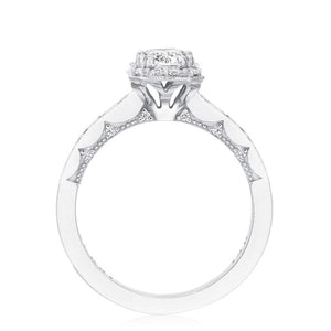 Tacori 14k Gold Pave Halo Diamond Engagement Ring