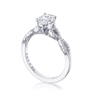 Tacori Coastal Crescent Twist Diamond Engagement Ring