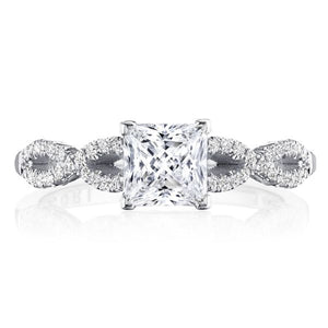 Tacori Coastal Crescent Twist Diamond Engagement Ring