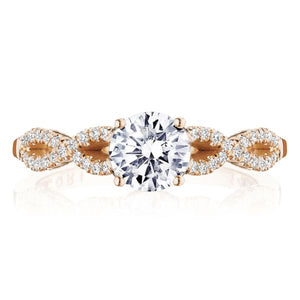 Tacori 14k Gold Twist Diamond Engagement Ring