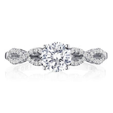 Tacori 14k Gold Twist Diamond Engagement Ring