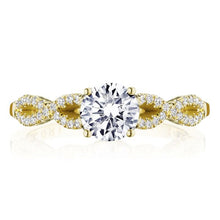 Tacori 14k Gold Twist Diamond Engagement Ring