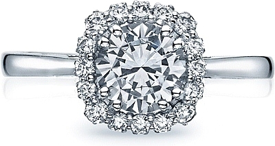552CU5 Tacori Full Bloom Diamond Halo Engagement Ring H