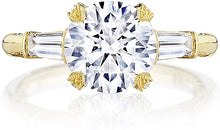 Tacori Halo Engagement Ring w/ Pave Set Diamonds