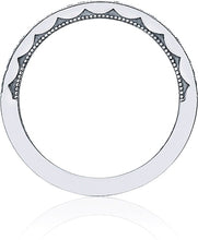 This beautiful ring has diamonds half way around or eternity with a...