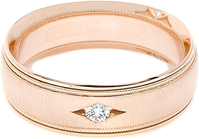 Tacori Men's Diamond Wedding Band With Satin Finish 7.0mm-857RDS