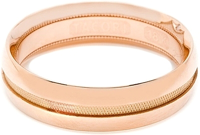 Tacori Men's Wedding Band With Crescent Design 6.0mm