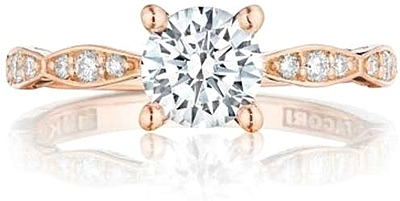 Tacori Pave Diamond Engagement Ring-46-2RDPK