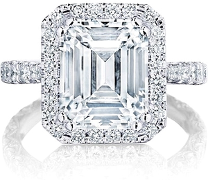 Tacori Pave Halo Diamond Engagement Ring