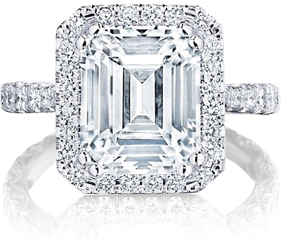 Tacori Pave Halo Diamond Engagement Ring