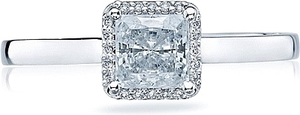 Tacori Princess Cut Halo Diamond Engagement Ring