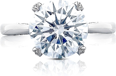 Tacori RoyalT Solitaire Setting with Diamond Accents