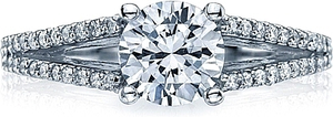 Tacori Split Shank Pave Diamond Engagement Ring