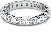 Tacori Square Emerald Cut Diamond Wedding Ring