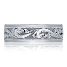 Hand Engraved Gents Wedding Band