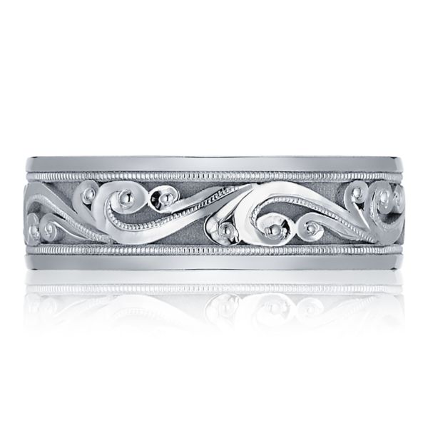 Hand Engraved Gents Wedding Band