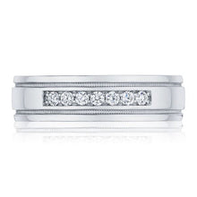 Gents 6mm Channel-Set Diamond Band