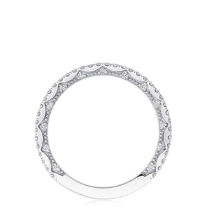 This band from Tacori features pave set round brilliant cut diamond...