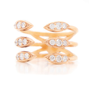 Tacori 18k Rose Gold Marquise Design Ring