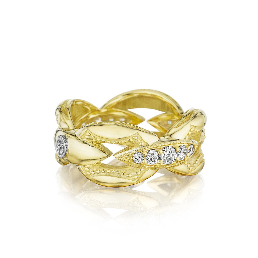 Exuding beauty from every angle, you'll never want to take this rin...