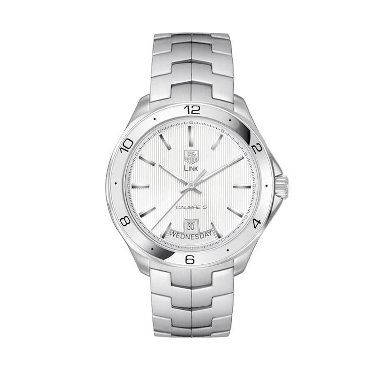 585 01464 Pre Owned Tag Heuer Link Calibre 5 In Stainless Steel