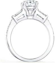 Tapered Baguette Diamond Engagement Ring
