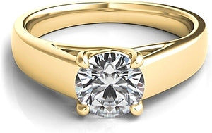 Trellis Diamond Solitaire Engagement Ring