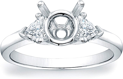 Trillion Diamond Engagement Ring- .44ct tw