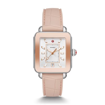 Michele Deco Sport Two-Tone Pink Gold Watch