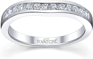 Vatche  Fitted Channel Set Wedding Band