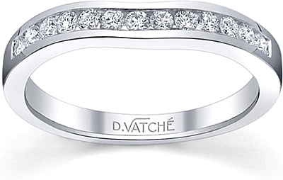 Vatche  Fitted Channel Set Wedding Band