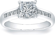 Vatche Channel-Set Princess Cut X Prong Diamond Engagement Ring
