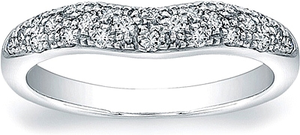 Vatche Pave Diamond Contoured Wedding Band