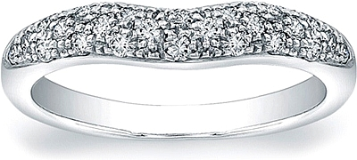 Vatche Pave Diamond Contoured Wedding Band