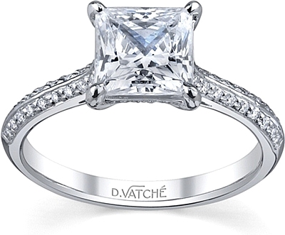 Vatche Pave Diamond Engagement Ring
