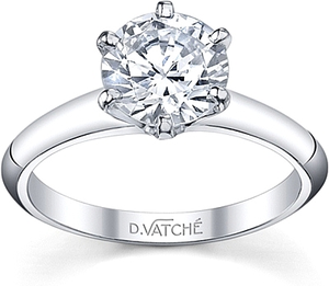 Vatche Six Prong Diamond Engagement Ring