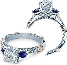 Verragio Diamond and Sapphire Engagement Ring