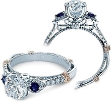 Verragio Diamond and Sapphire Engagement Ring