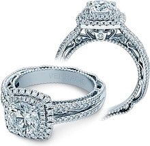 Verragio Double Halo Pave Diamond Engagement Ring