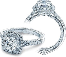 Verragio Double Halo Split Shank Engagement Ring